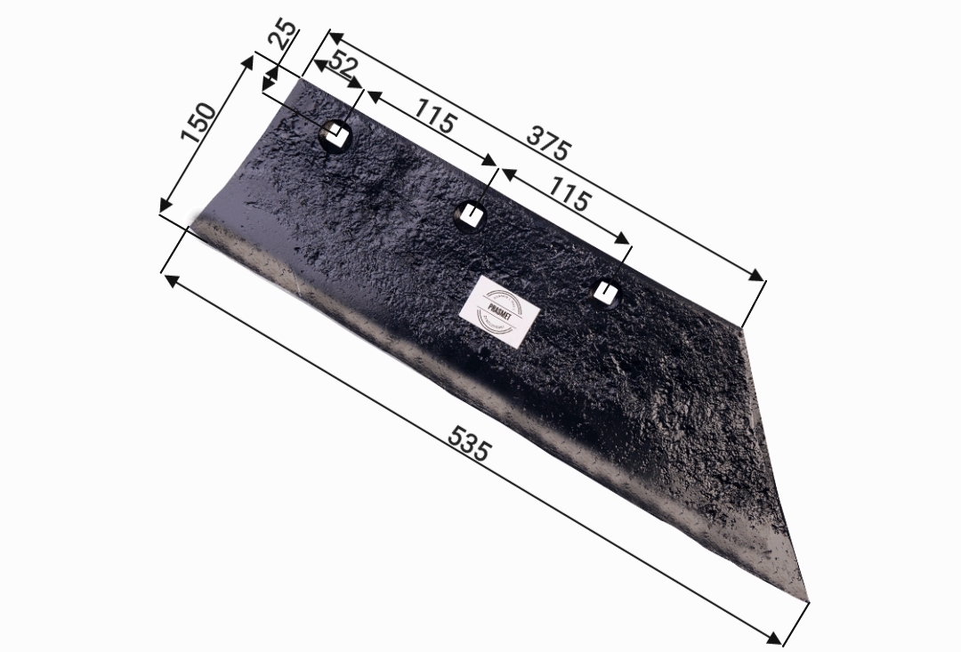 Lemiesz-3-otworowy-1023-kuty-dwa-razy-poklepany--ostrzony-4.6KG